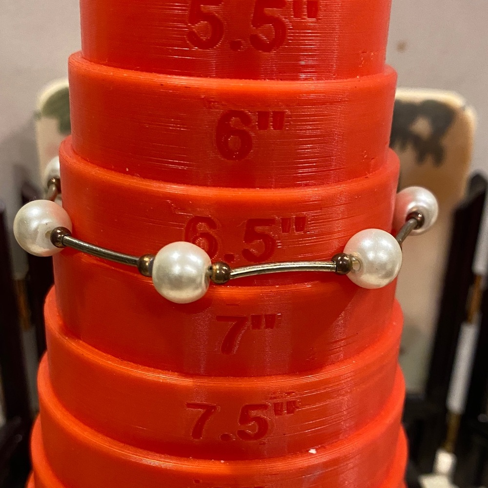 3/$10 Elegant Faux Pearl and Gold Tone Women's Bracelet